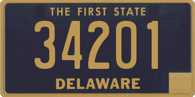 DE license plate 34201