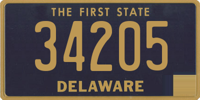 DE license plate 34205