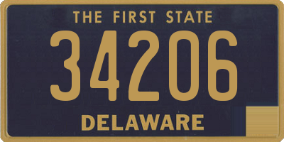 DE license plate 34206