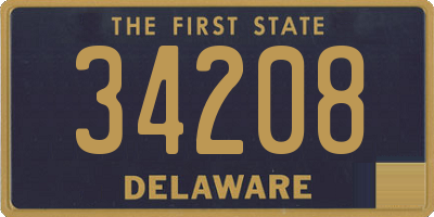 DE license plate 34208