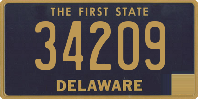 DE license plate 34209