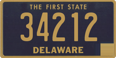 DE license plate 34212