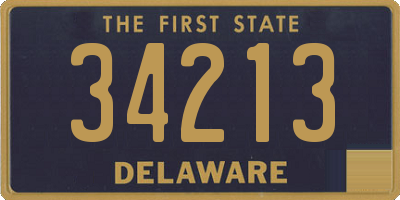 DE license plate 34213