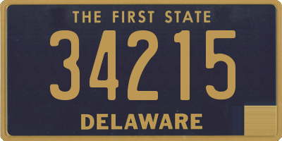 DE license plate 34215