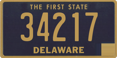 DE license plate 34217