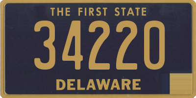 DE license plate 34220