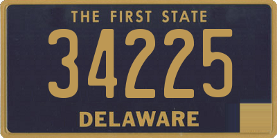 DE license plate 34225