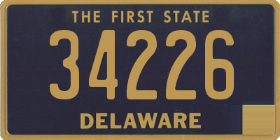 DE license plate 34226