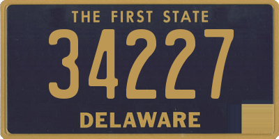 DE license plate 34227