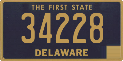 DE license plate 34228