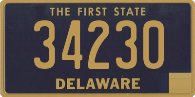 DE license plate 34230