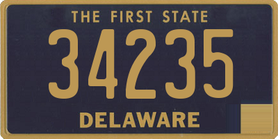 DE license plate 34235