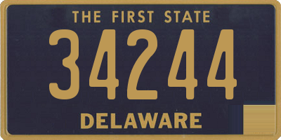 DE license plate 34244