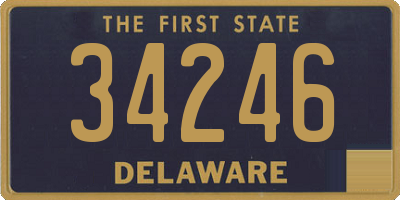 DE license plate 34246