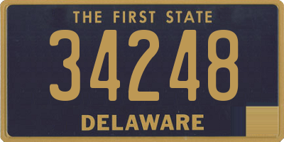 DE license plate 34248