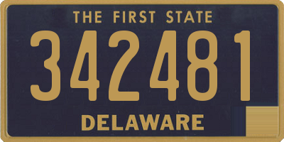 DE license plate 342481