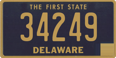 DE license plate 34249