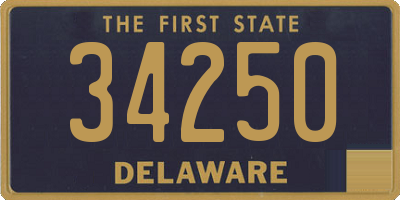 DE license plate 34250