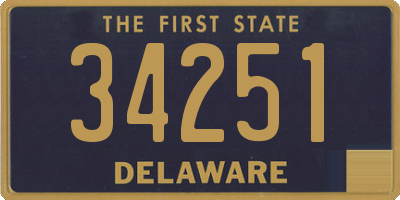 DE license plate 34251