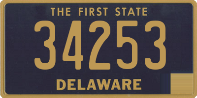 DE license plate 34253