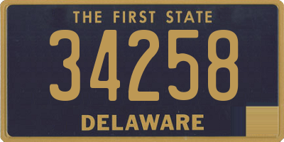 DE license plate 34258