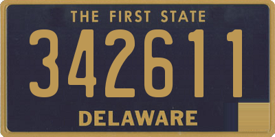 DE license plate 342611
