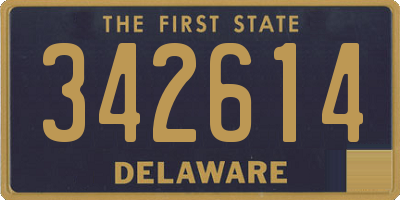 DE license plate 342614
