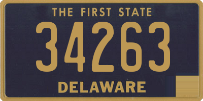 DE license plate 34263