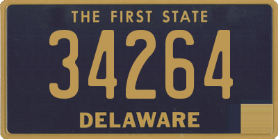 DE license plate 34264