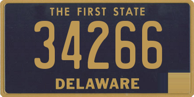 DE license plate 34266