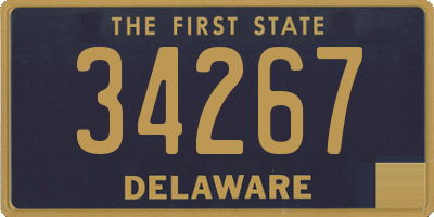 DE license plate 34267