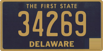 DE license plate 34269