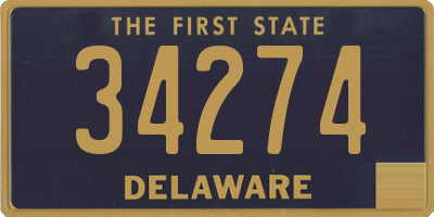 DE license plate 34274