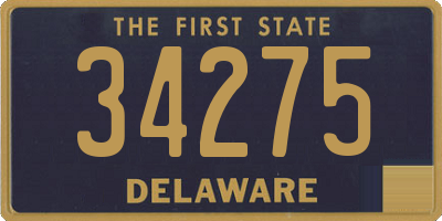 DE license plate 34275