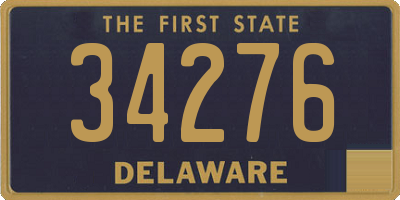 DE license plate 34276