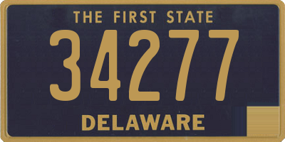 DE license plate 34277