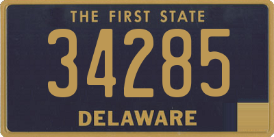 DE license plate 34285