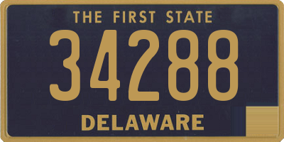 DE license plate 34288