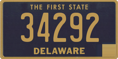 DE license plate 34292