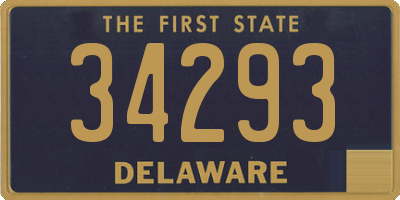 DE license plate 34293