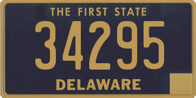 DE license plate 34295