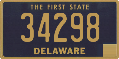 DE license plate 34298