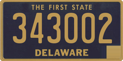 DE license plate 343002