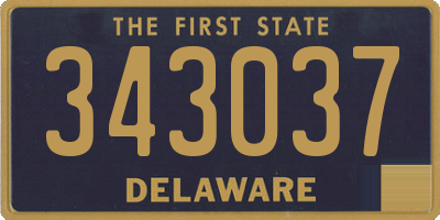 DE license plate 343037