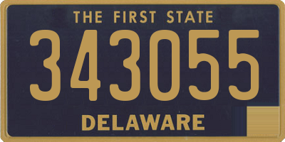 DE license plate 343055