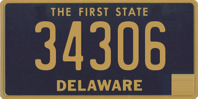 DE license plate 34306