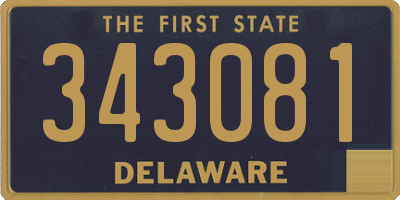 DE license plate 343081
