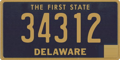 DE license plate 34312