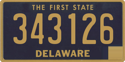 DE license plate 343126