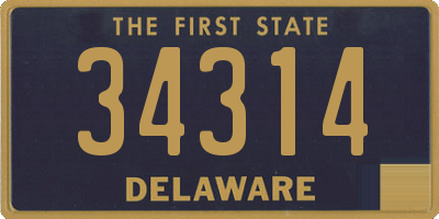 DE license plate 34314